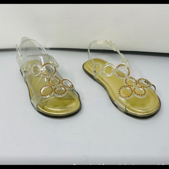 NIB**STUART WEITZMAN***US 2 Gold Clear***$68 - Picture 2 of 10